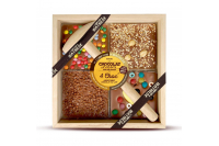chocolat à casser 4 choc assortiment lait 400 gr 
