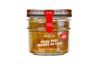 confiture  pêche yuzu graines de chia 290 gr 
