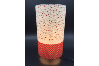 LAMPE PETITES FLEURS ROUGES
