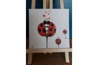 Toile coccinelle