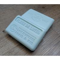 Image Savon de Marseille au lait d'ânesse frais et Bio et Fleur de Lotus 100g